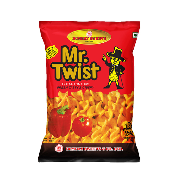 Bombay Sweets Mr. Twist Chips 25g - Mr Twist Chips - Bombay Sweets Mr. Twist Chips